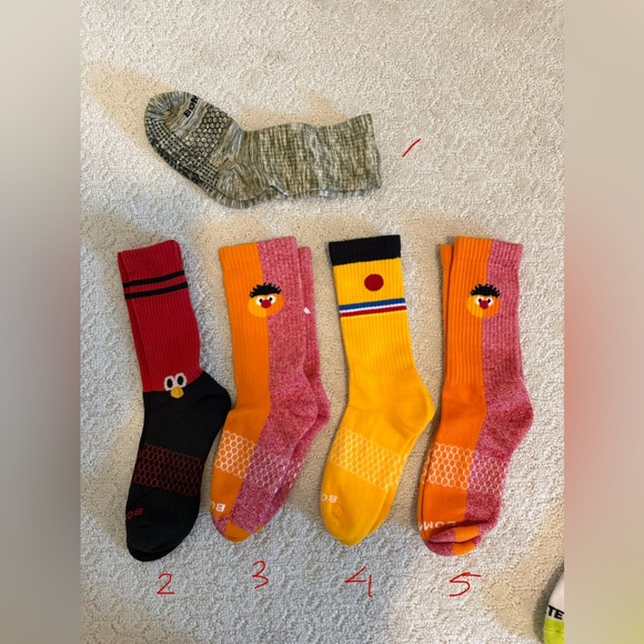 Bombas Accessories - NWOT Bombas Sesame Street Character half calf long Socks